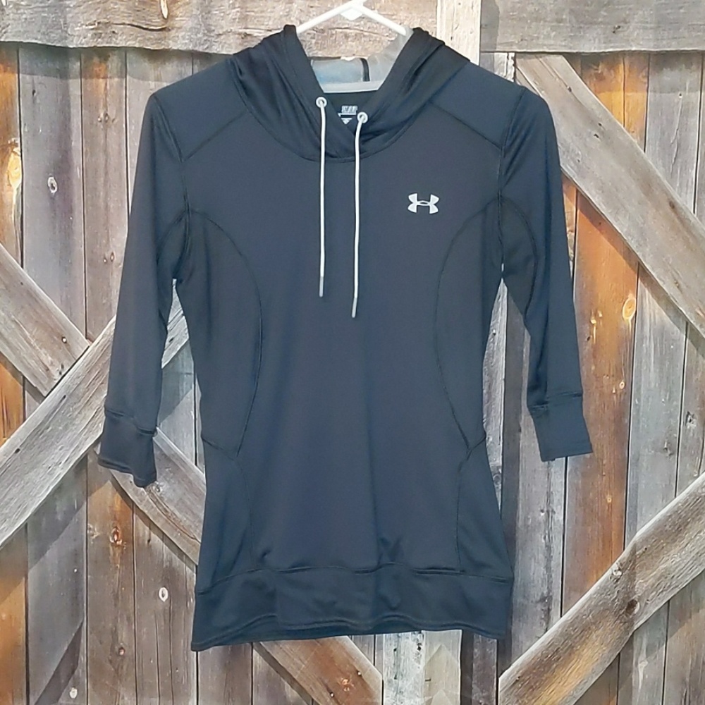 Under armour - quarter sleeve pullover - hooded